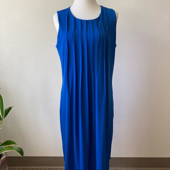 Calvin Klein Blue Polyester Sleeve Less Dress size 8 - Picture 2 of 12